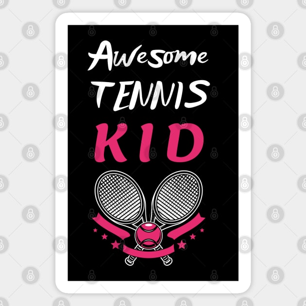 US Open Tennis Kid Racket and Ball Magnet by TopTennisMerch